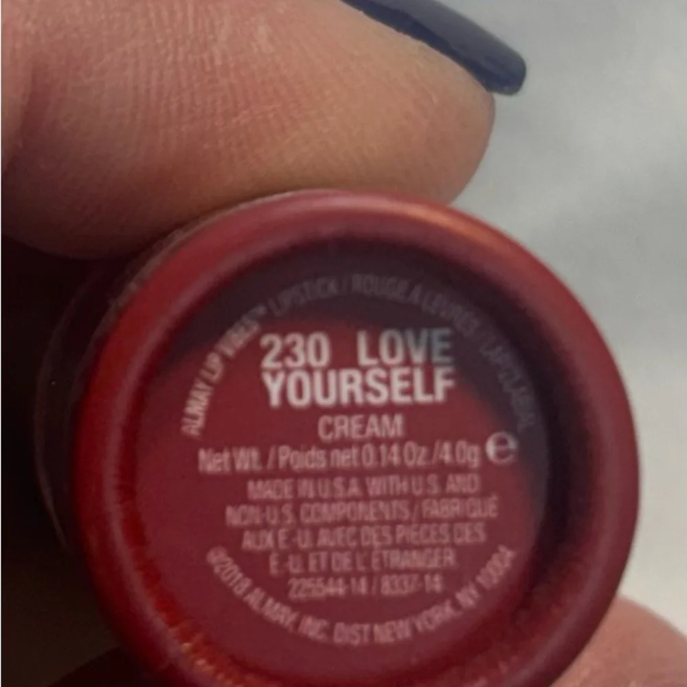 Almay Lip Vibes Cream Lipstick with Shea Butter, Love Yourself, 0.14 oz #230